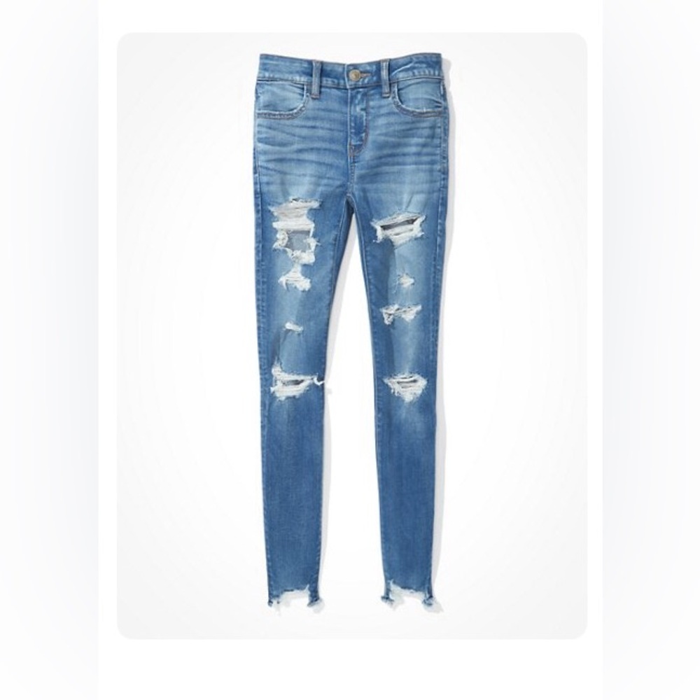 distressed American Eagle Outfitters Jeggings